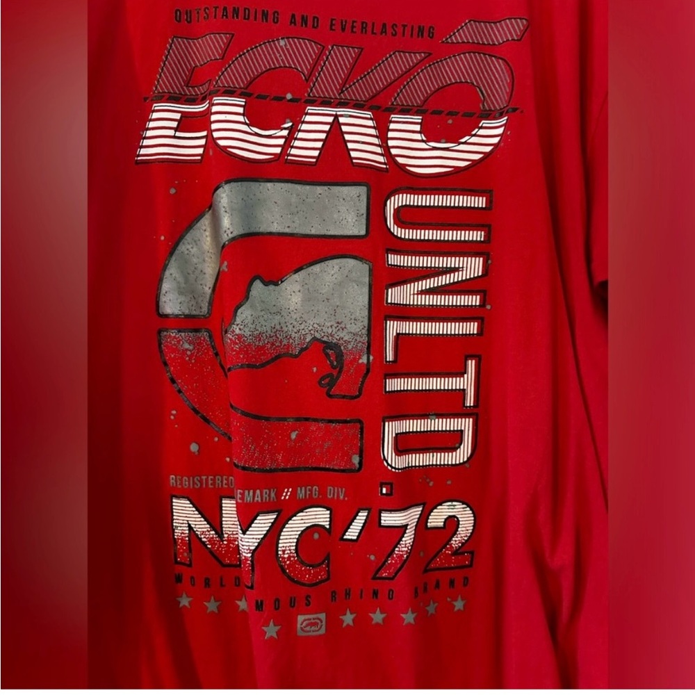 Ecko Unltd Red Graphic T-Shirt